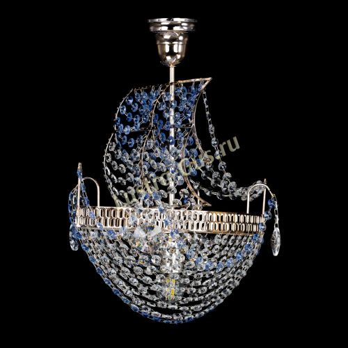 Люстра Парусник №1 синий в Ижевске Гусь Хрустальный