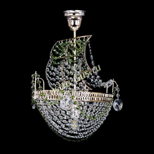 Люстра Парусник №1 зеленый в Ижевске Гусь Хрустальный