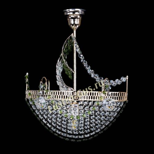 Люстра Парусник №1 зеленый в Ижевске Гусь Хрустальный