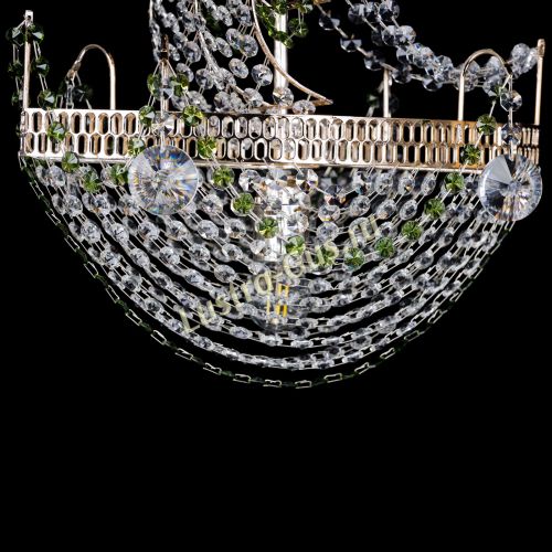 Люстра Парусник №1 зеленый в Ижевске Гусь Хрустальный