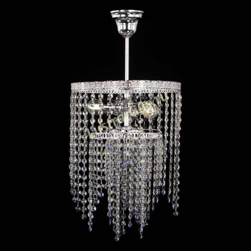 Люстра Токката Капель №3 фиолетовая в Ижевске Гусь Хрустальный