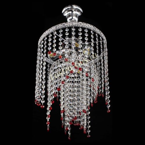 Люстра Токката Капель №3 красная в Ижевске Гусь Хрустальный