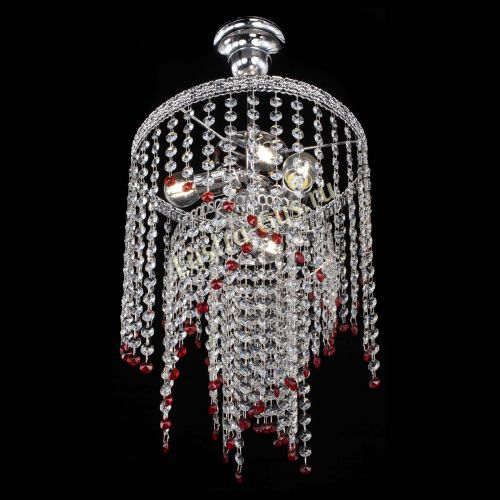 Люстра Токката Капель №3 красная в Ижевске Гусь Хрустальный