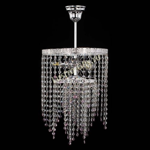 Люстра Токката Капель №3 розовая в Ижевске Гусь Хрустальный