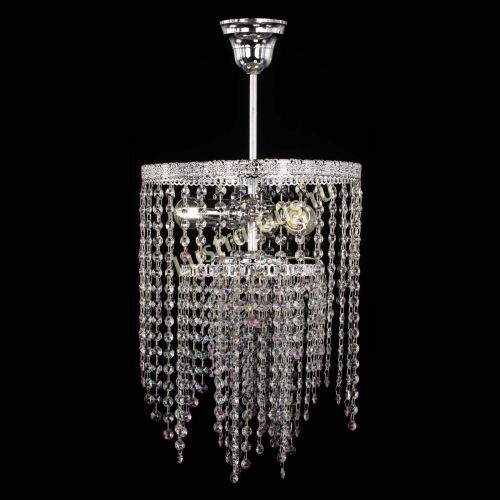 Люстра Токката Капель №3 розовая в Ижевске Гусь Хрустальный