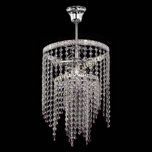 Люстра Токката Капель №3 розовая в Ижевске Гусь Хрустальный