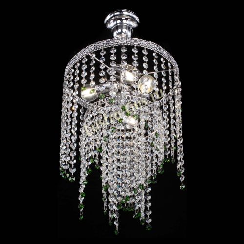 Люстра Токката Капель №3 зеленая в Ижевске Гусь Хрустальный