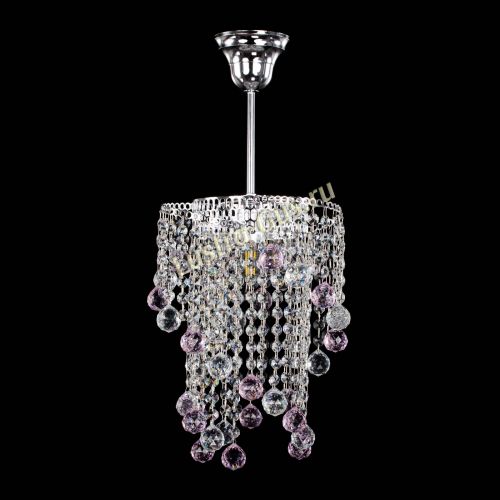 Люстра Вектор №4 розовая в Ижевске Гусь Хрустальный