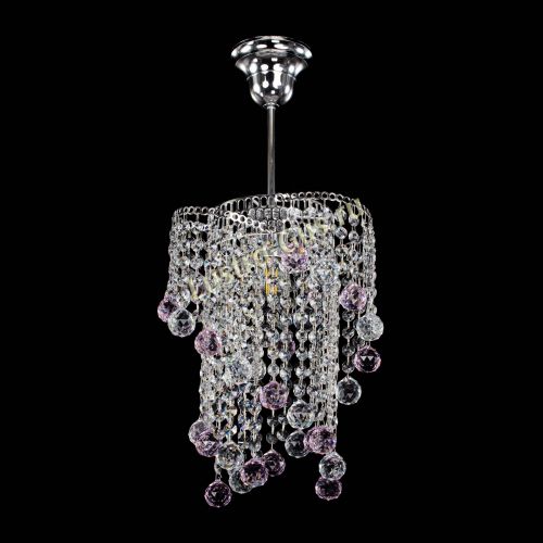 Люстра Вектор №4 розовая в Ижевске Гусь Хрустальный