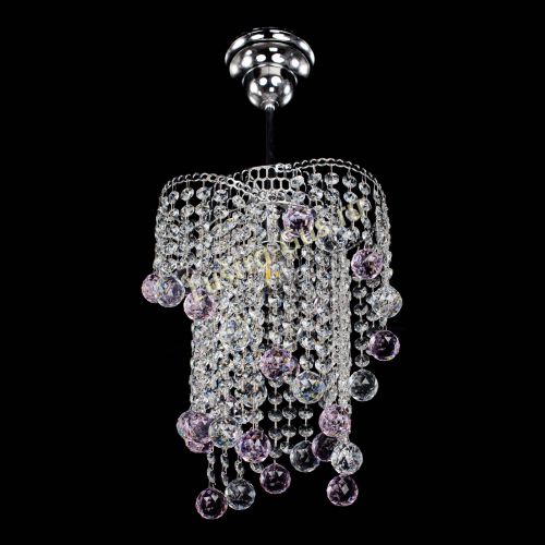 Люстра Вектор №4 розовая в Ижевске Гусь Хрустальный