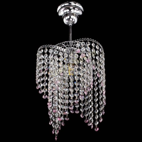 Люстра Вектор №5 розовая в Ижевске Гусь Хрустальный