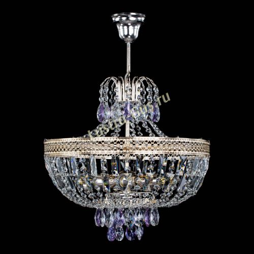 Люстра Венеция Астра №5 фиолетовая в Ижевске Гусь Хрустальный