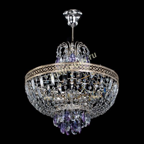 Люстра Венеция Астра №5 фиолетовая в Ижевске Гусь Хрустальный