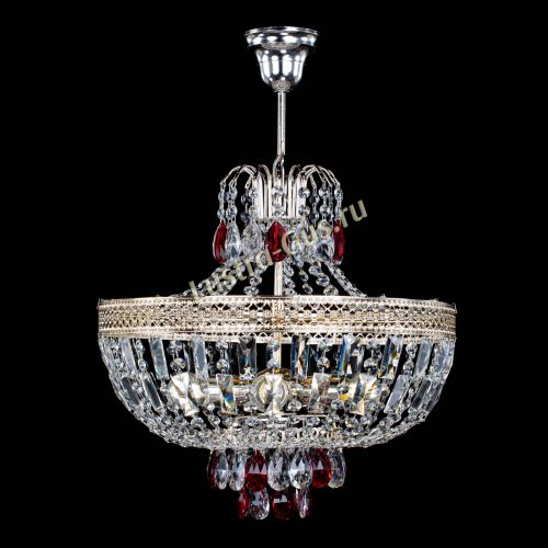 Люстра Венеция Астра №5 красная в Ижевске Гусь Хрустальный