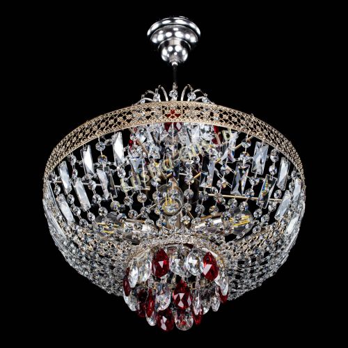 Люстра Венеция Астра №5 красная в Ижевске Гусь Хрустальный