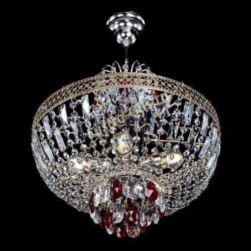 Люстра Венеция Астра №5 красная в Ижевске Гусь Хрустальный