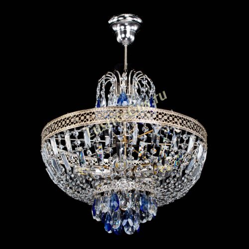 Люстра Венеция Астра №5 синяя в Ижевске Гусь Хрустальный