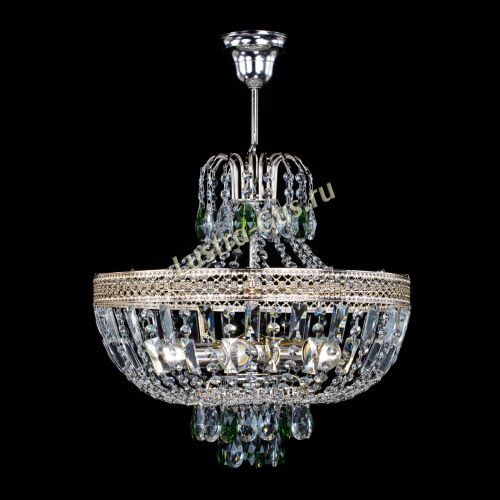 Люстра Венеция Астра №5 зеленая в Ижевске Гусь Хрустальный