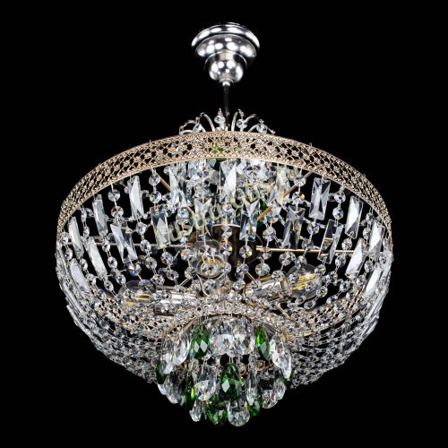 Люстра Венеция Астра №5 зеленая в Ижевске Гусь Хрустальный