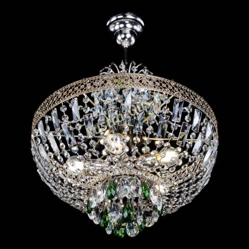 Люстра Венеция Астра №5 зеленая в Ижевске Гусь Хрустальный