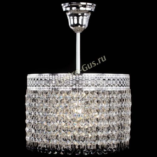 Люстра Венеция Капель №1 с подвесом Черная в Ижевске Гусь Хрустальный