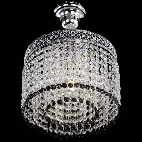 Люстра Венеция Капель №1 с подвесом Черная в Ижевске Гусь Хрустальный