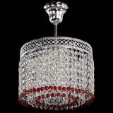 Люстра Венеция Капель №1 с подвесом Красная в Ижевске