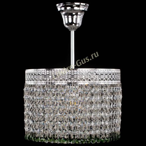 Люстра Венеция Капель №1 с подвесом Зеленая в Ижевске Гусь Хрустальный