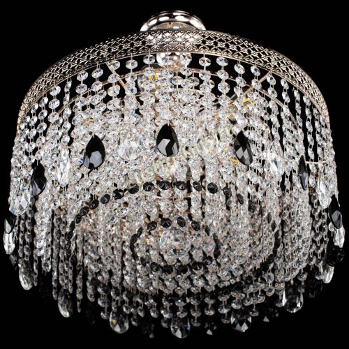 Люстра Венеция Капель журавлик черная в Ижевске Гусь Хрустальный