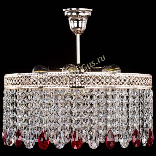 Люстра Венеция Капель журавлик красная в Ижевске Гусь Хрустальный