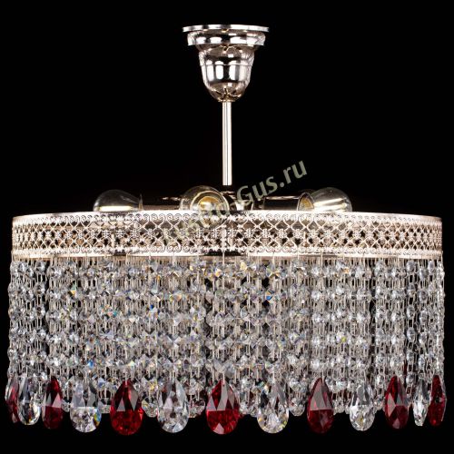 Люстра Венеция Капель журавлик красная в Ижевске Гусь Хрустальный