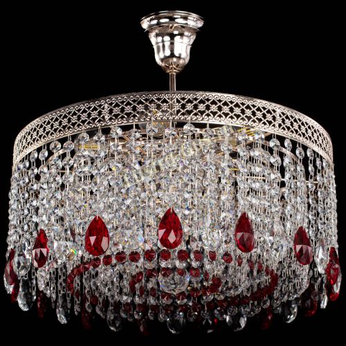 Люстра Венеция Капель журавлик красная в Ижевске Гусь Хрустальный