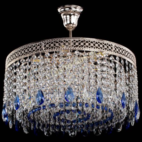 Люстра Венеция Капель журавлик синяя в Ижевске Гусь Хрустальный