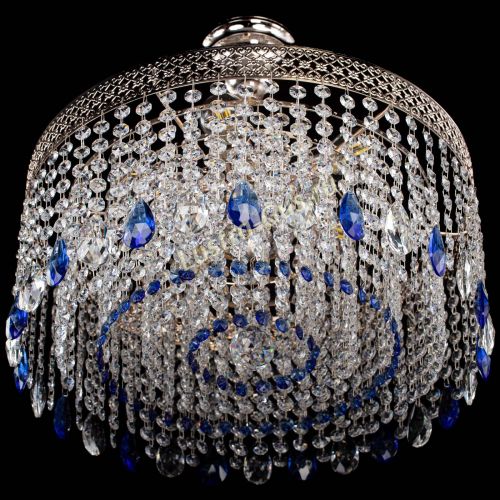 Люстра Венеция Капель журавлик синяя в Ижевске Гусь Хрустальный