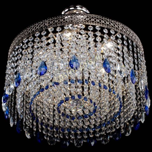 Люстра Венеция Капель журавлик синяя в Ижевске Гусь Хрустальный