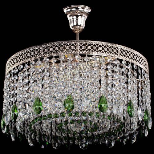 Люстра Венеция Капель журавлик зеленая в Ижевске Гусь Хрустальный