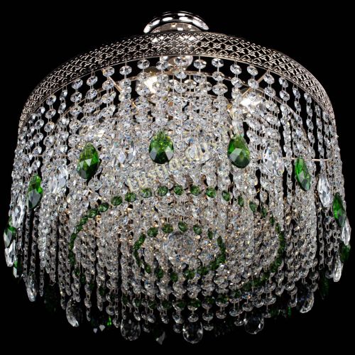 Люстра Венеция Капель журавлик зеленая в Ижевске Гусь Хрустальный