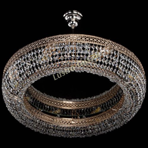 Люстра Венеция Кольцо с подвесом в Ижевске Гусь Хрустальный