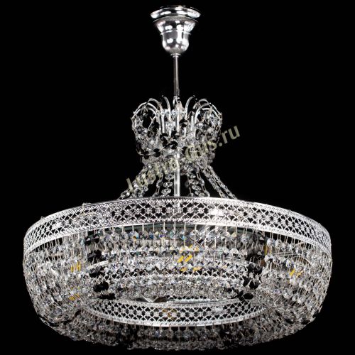 Люстра Венеция Кольцо с подвесом Черная в Ижевске Гусь Хрустальный