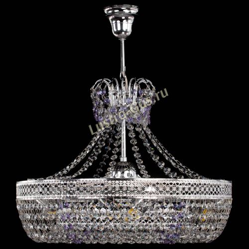 Люстра Венеция Кольцо с подвесом Фиолетовая в Ижевске Гусь Хрустальный