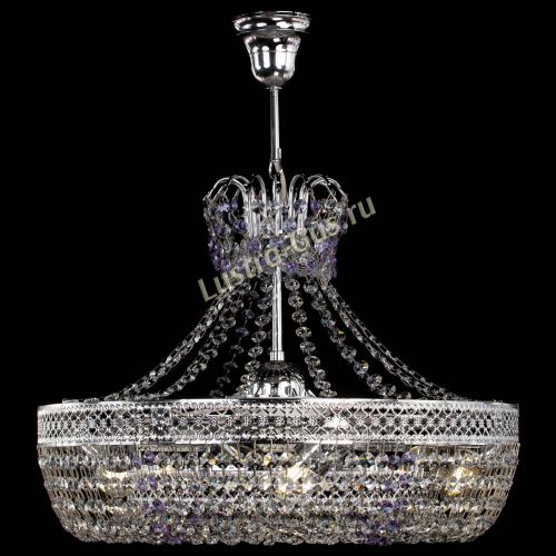 Люстра Венеция Кольцо с подвесом Фиолетовая в Ижевске Гусь Хрустальный
