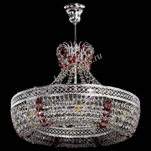 Люстра Венеция Кольцо с подвесом Красная в Ижевске Гусь Хрустальный