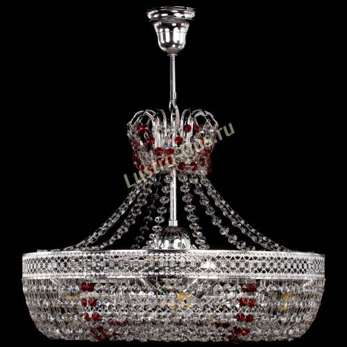 Люстра Венеция Кольцо с подвесом Красная в Ижевске Гусь Хрустальный
