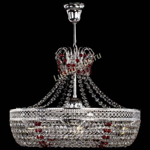 Люстра Венеция Кольцо с подвесом Красная в Ижевске Гусь Хрустальный