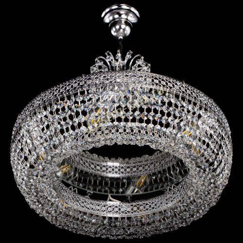 Люстра Венеция Кольцо с подвесом в Ижевске Гусь Хрустальный