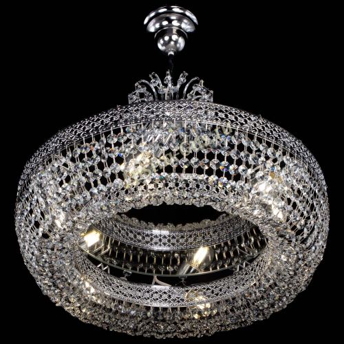 Люстра Венеция Кольцо с подвесом в Ижевске Гусь Хрустальный