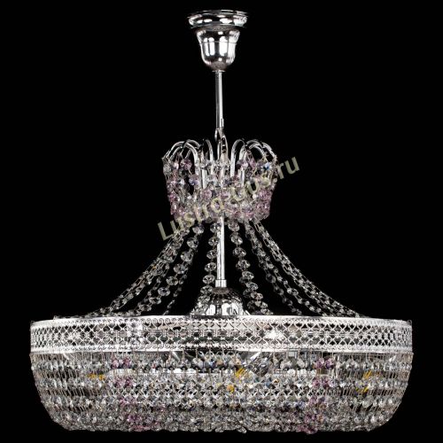 Люстра Венеция Кольцо с подвесом Розовая в Ижевске Гусь Хрустальный