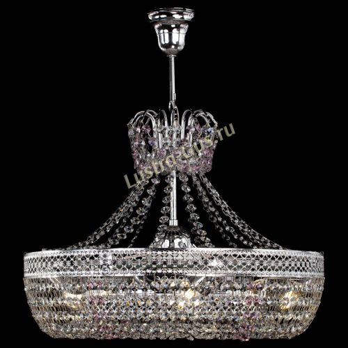 Люстра Венеция Кольцо с подвесом Розовая в Ижевске Гусь Хрустальный