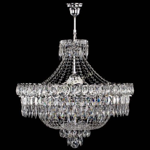 Люстра Водопад перо с подвесом в Ижевске Гусь Хрустальный