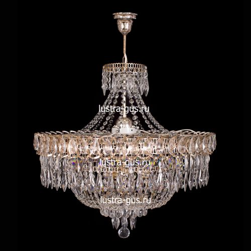 Люстра Водопад перо с подвесом в Ижевске Гусь Хрустальный